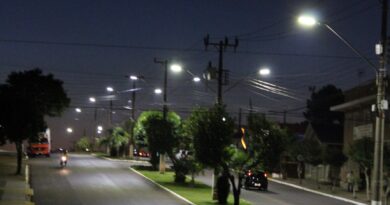 O município conta com 822 luminárias LED